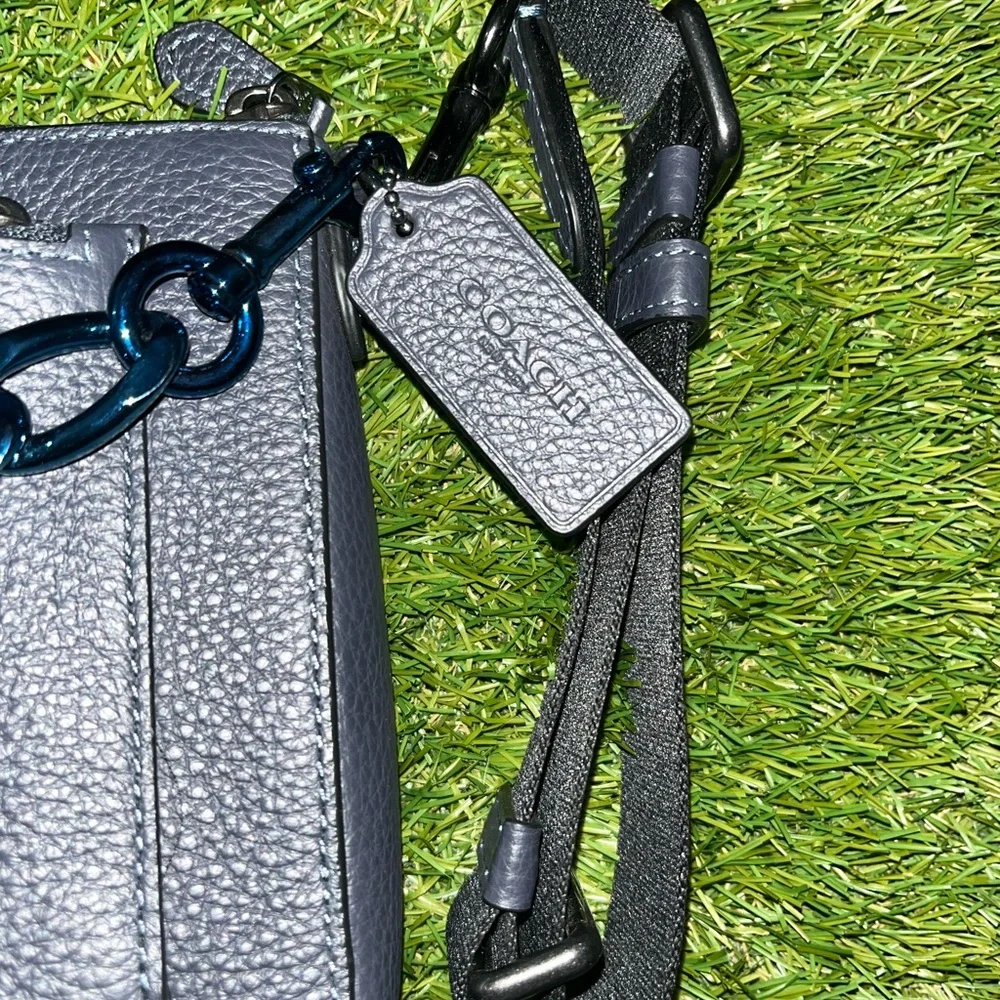 Coach navy Leather Crossbody Bag - Picture 3 of 5